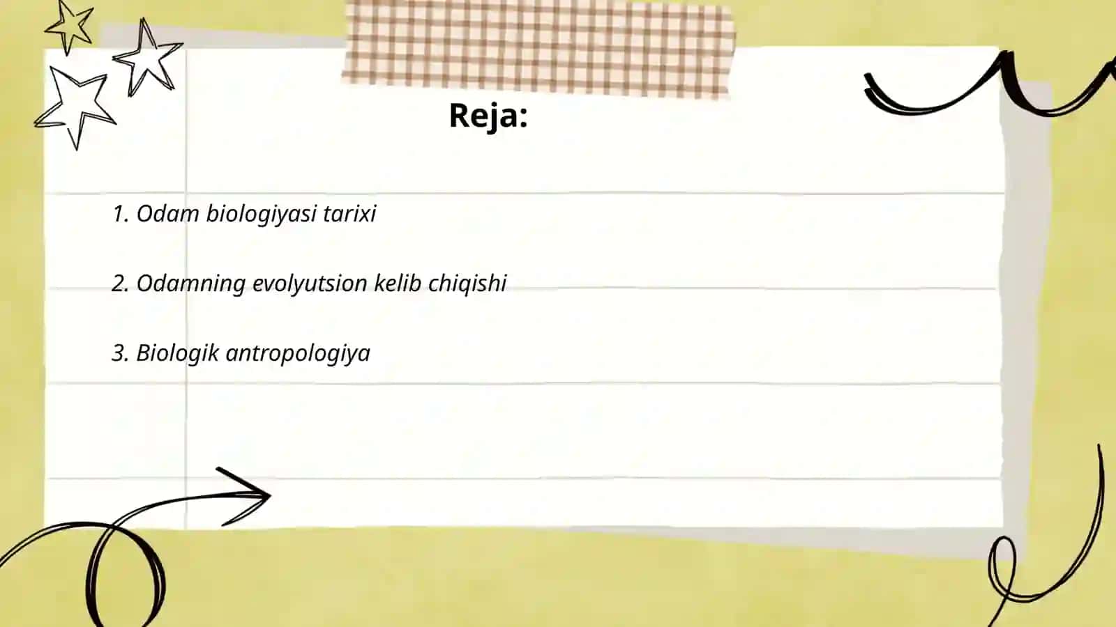 Odam biologiyasining rivojlanish tarixi. Odamning paydo boʻlishi haqidagi tushunchalar 2