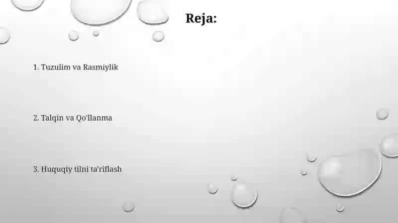 HUQUQIY-ME'YORIY HUJJATLARNING MOHIYATI 2