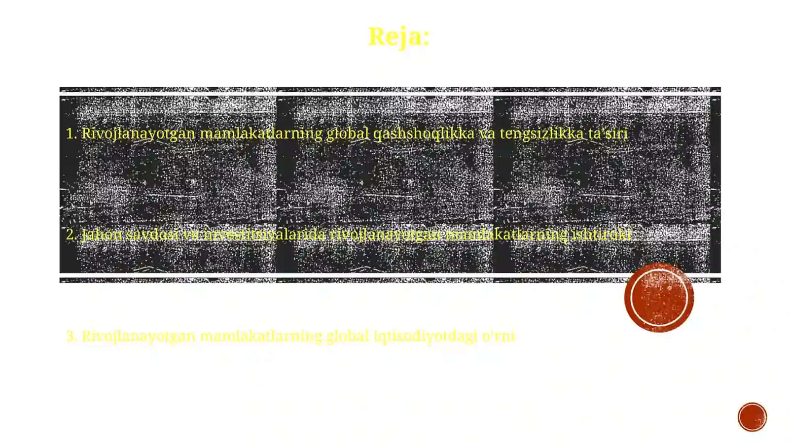 Jahon xo‘jaligida rivojlanayotgan mamlakatlar o‘rni 2