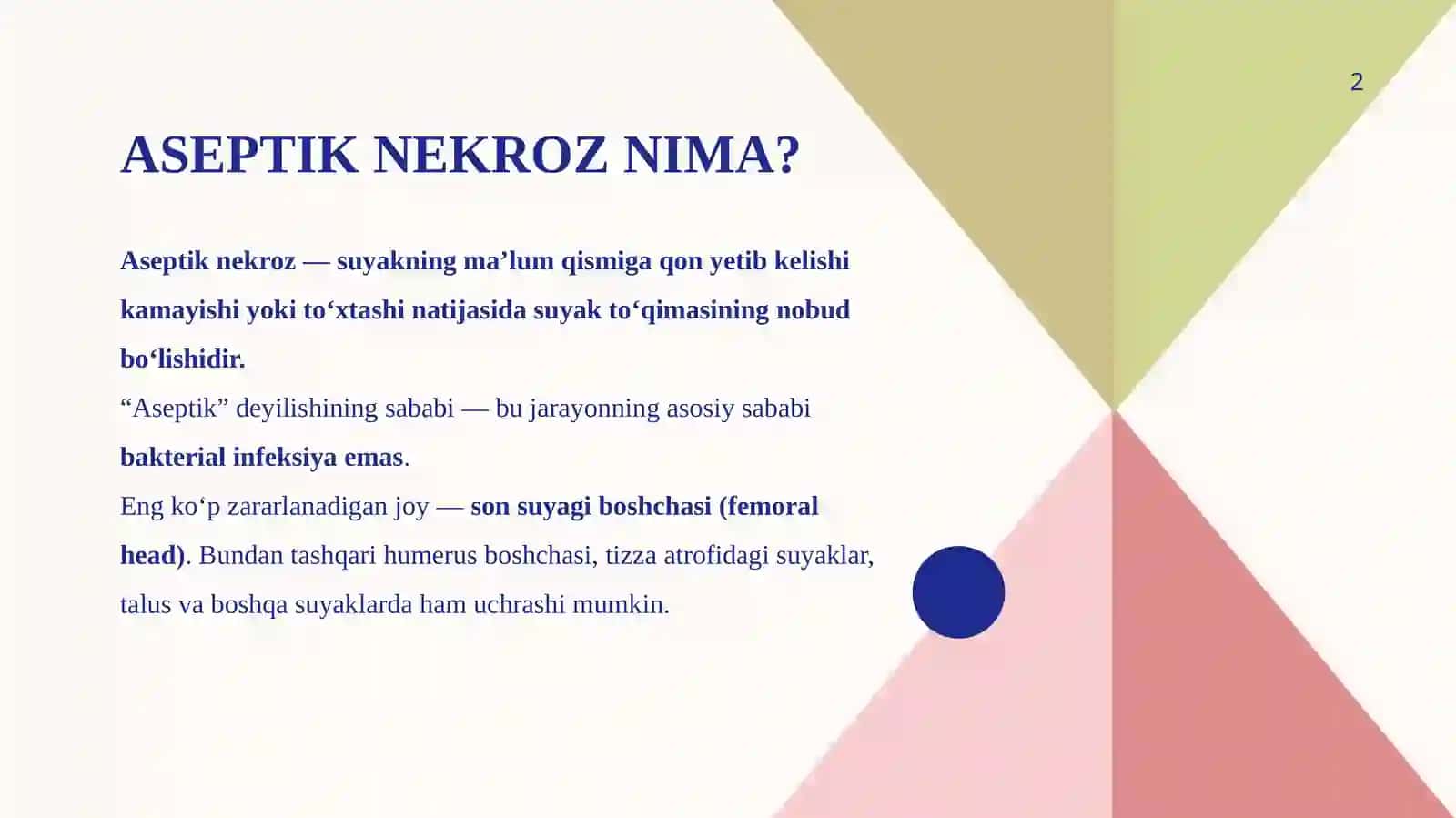 Xolboyeva Zebiniso aseptik nekroz 2