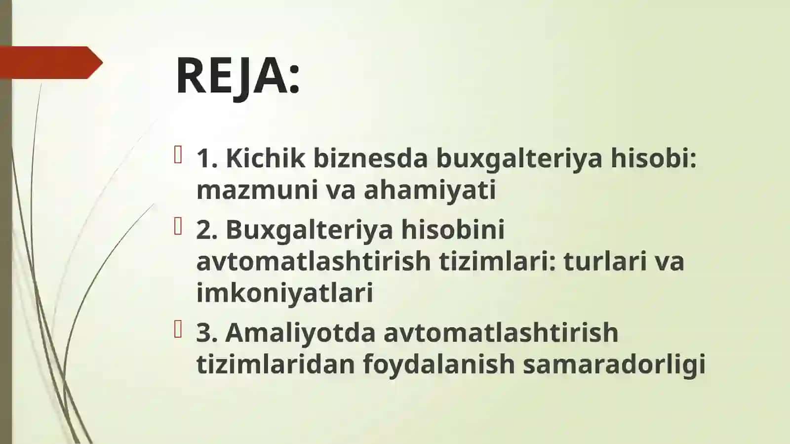 KICHIK BIZNES KORXONALARIDA BUXGALTERIYA HISOBINI AVTOMATLASHTIRISH TIZIMLARI 2