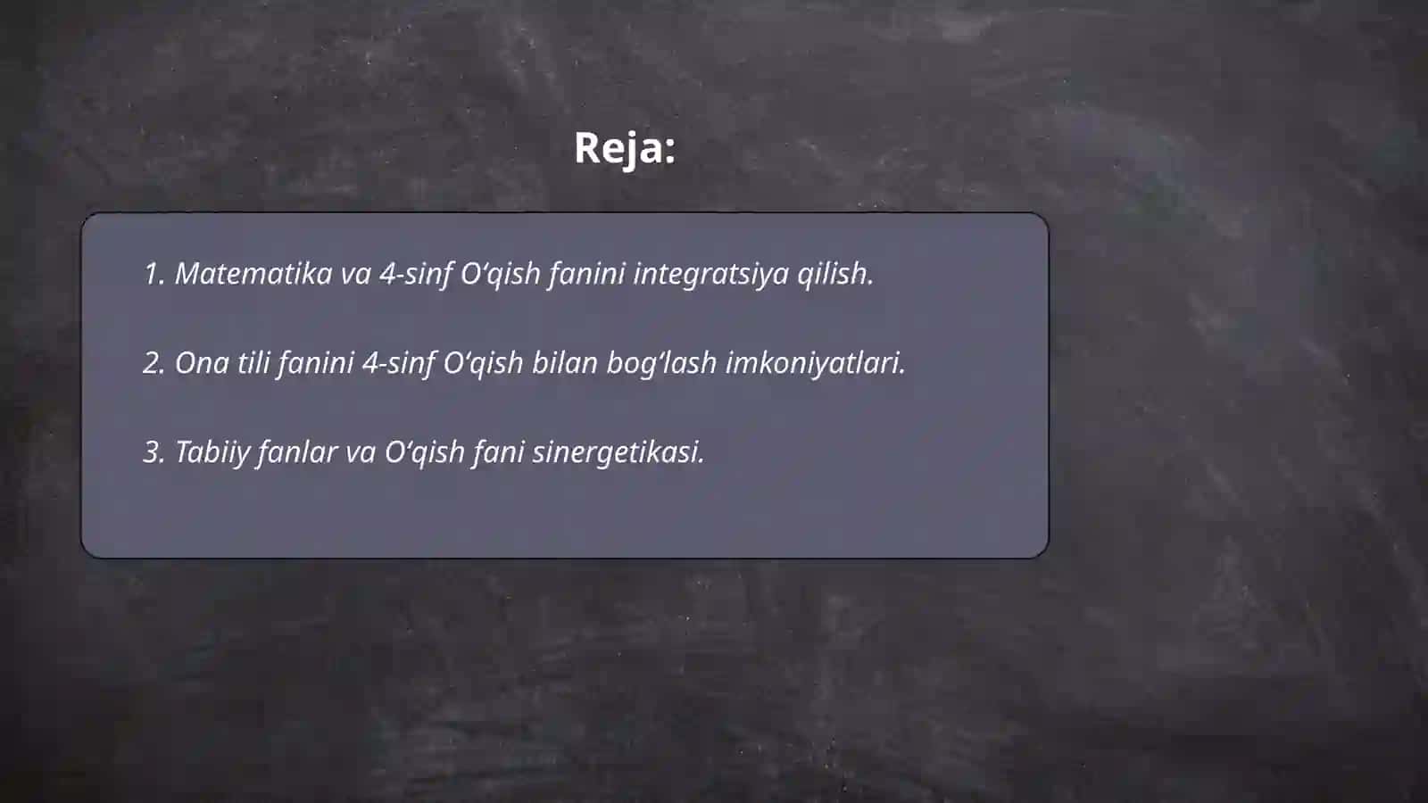 4-sinfda oʻqish fanlarini integratsiya qilishning metodik imkoniyatlari 2