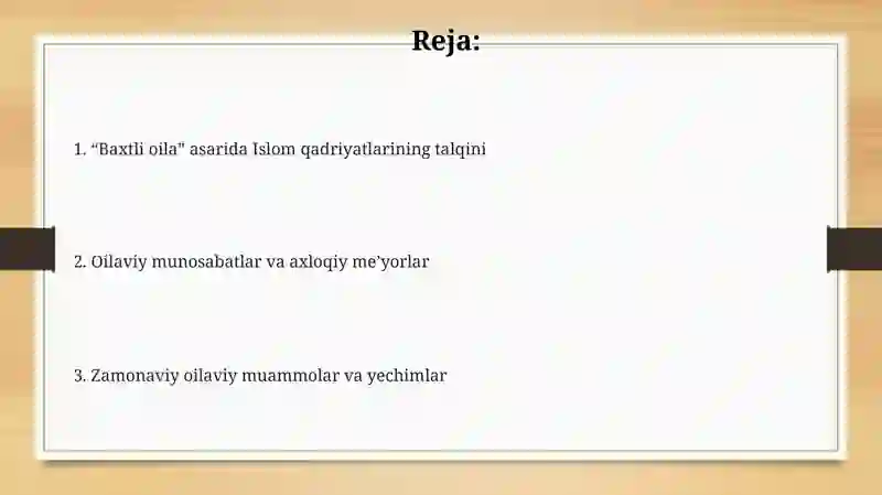 "Baxtli oila" 2