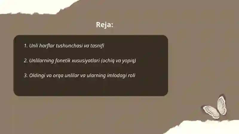 Unli harflar imlosi 2