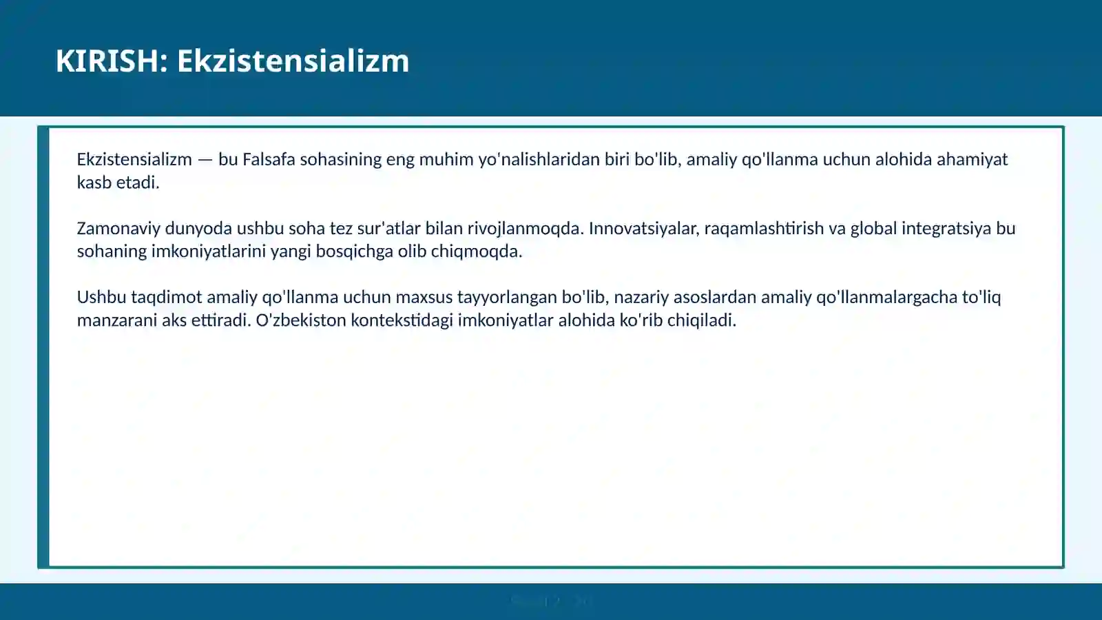 Ekzistensializm 2
