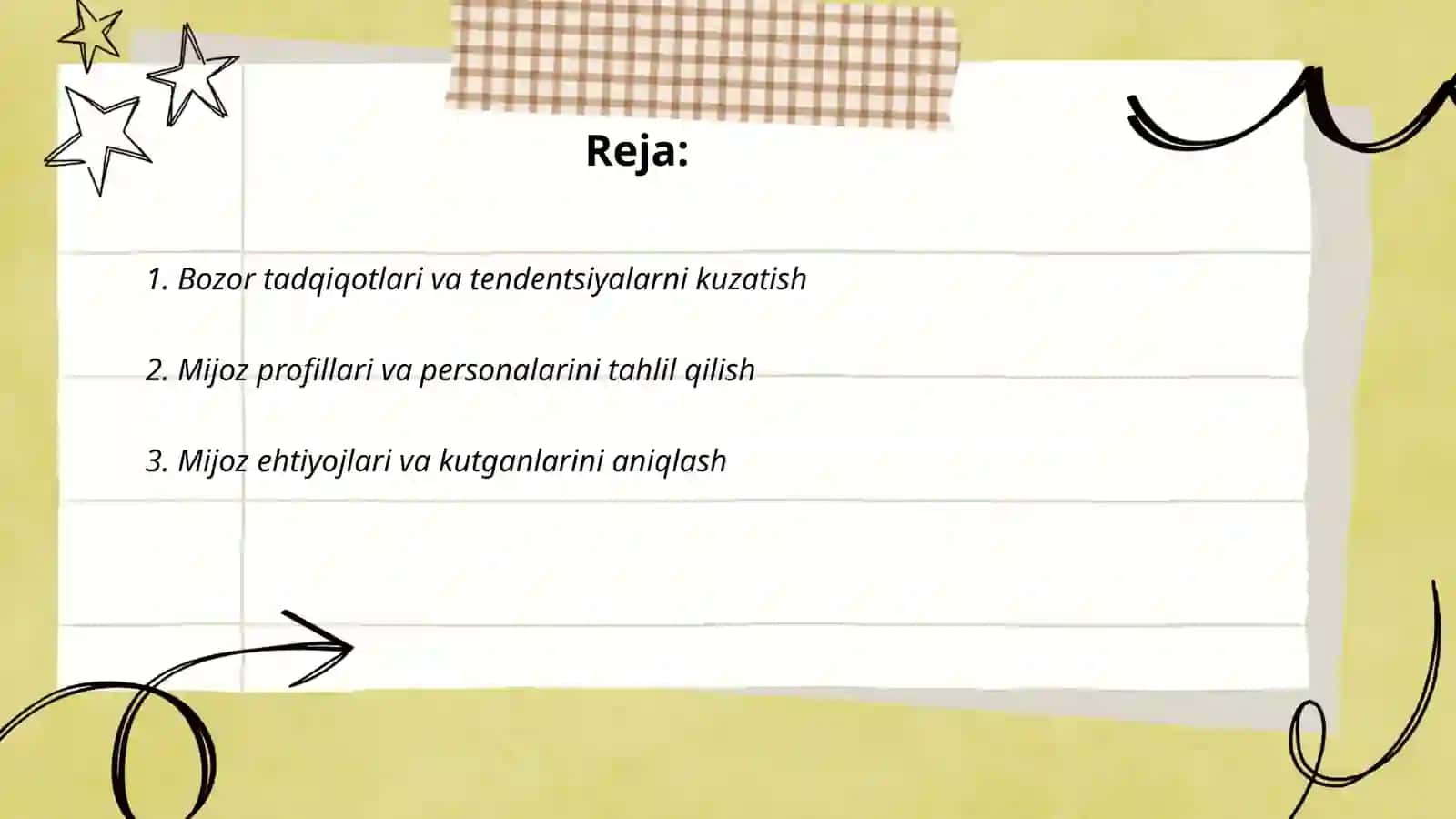 Bozor tadqiqotlari va tendentsiyalarni kuzatish 2