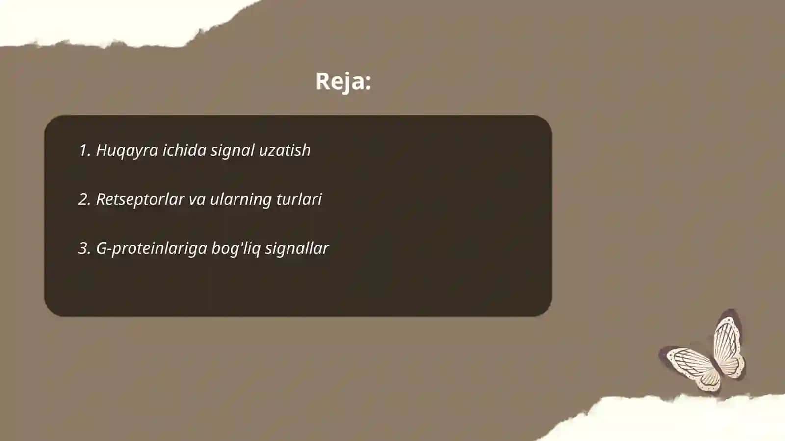 Hujayraning signal transduksiya tizimlari 2