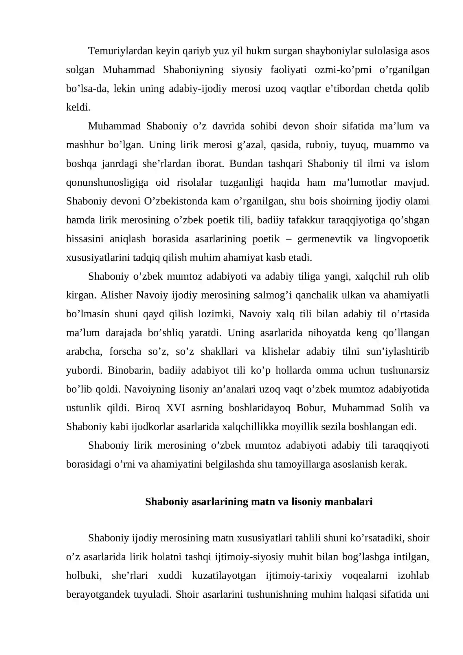Muhammad Shaboniyning Adabiy-Ijodiy Merosi 2