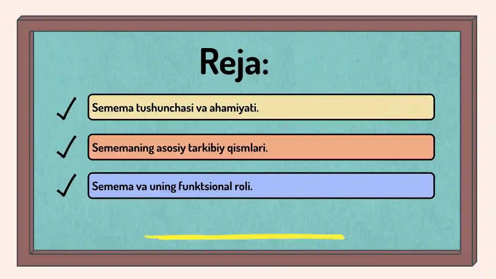 Semema va uning tarkibiy qismlari 2