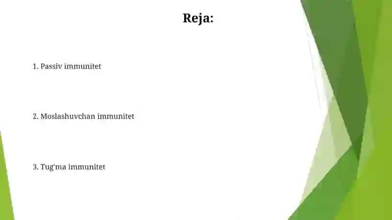 Immunitet turlari 2
