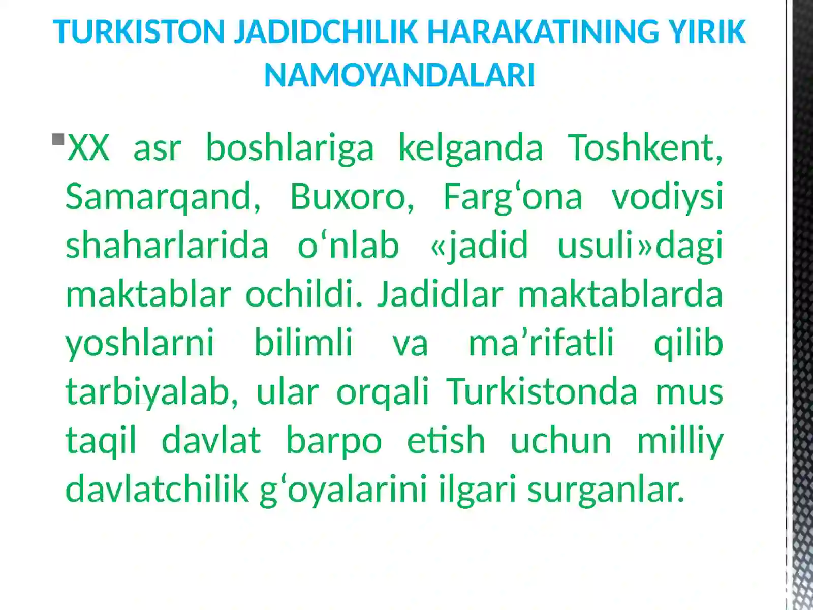 Jadidlar Harakati 2
