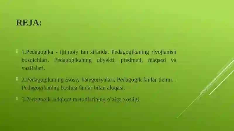 Pedagogika fanining predmeti 2