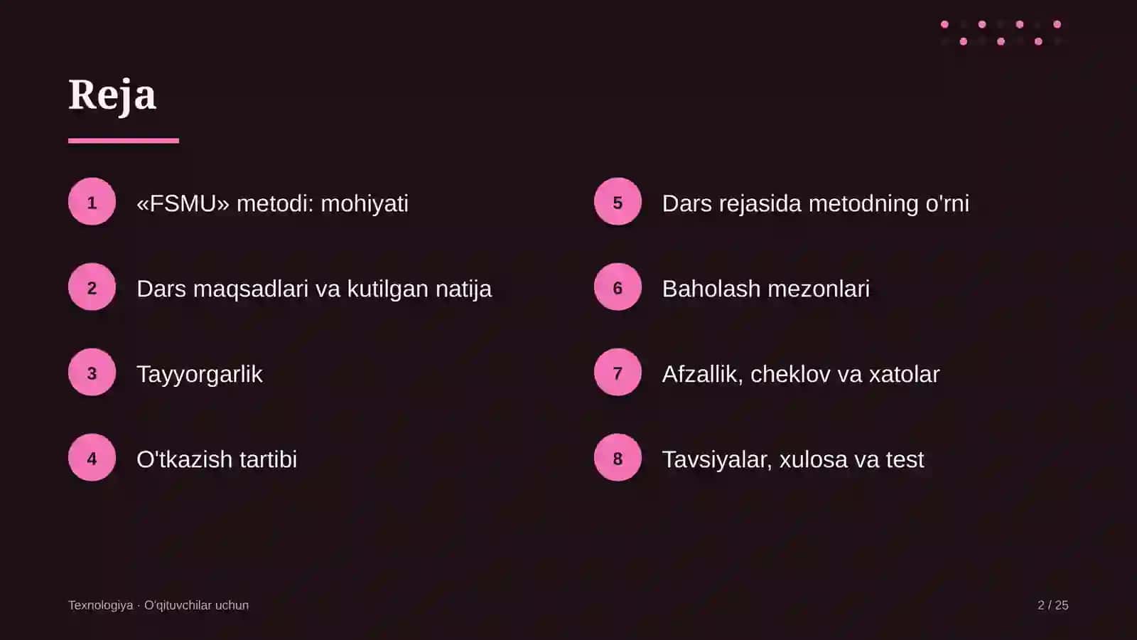 texnologiya darslarida fsmu metodidan foydalanish 7452 2