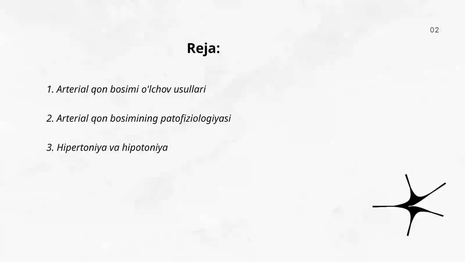 Arterial qon bosimi. Mikrosirkulyatsiya tizimi. Qon tomirlar tonusini boshqarilishi 2