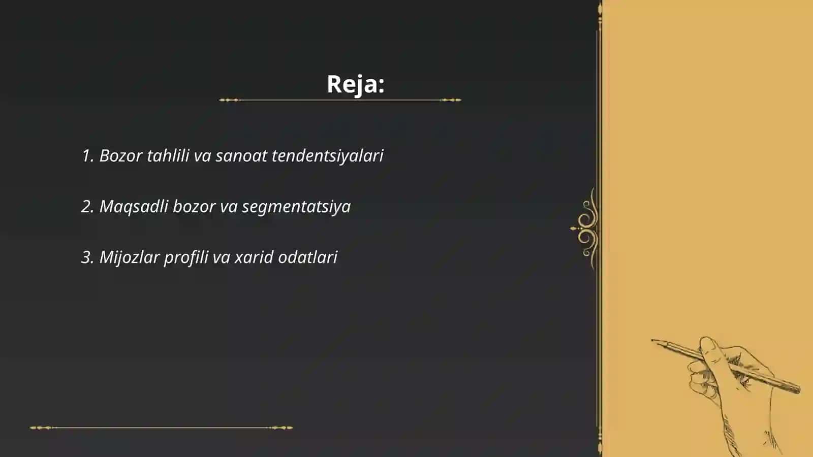 Strategik marketing rejasi 2