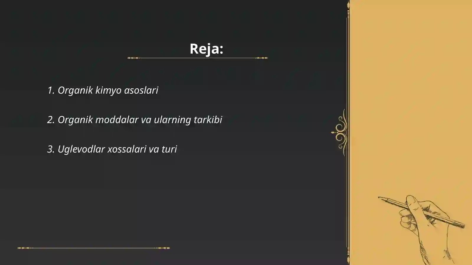 Organik kimyo asoslari 2