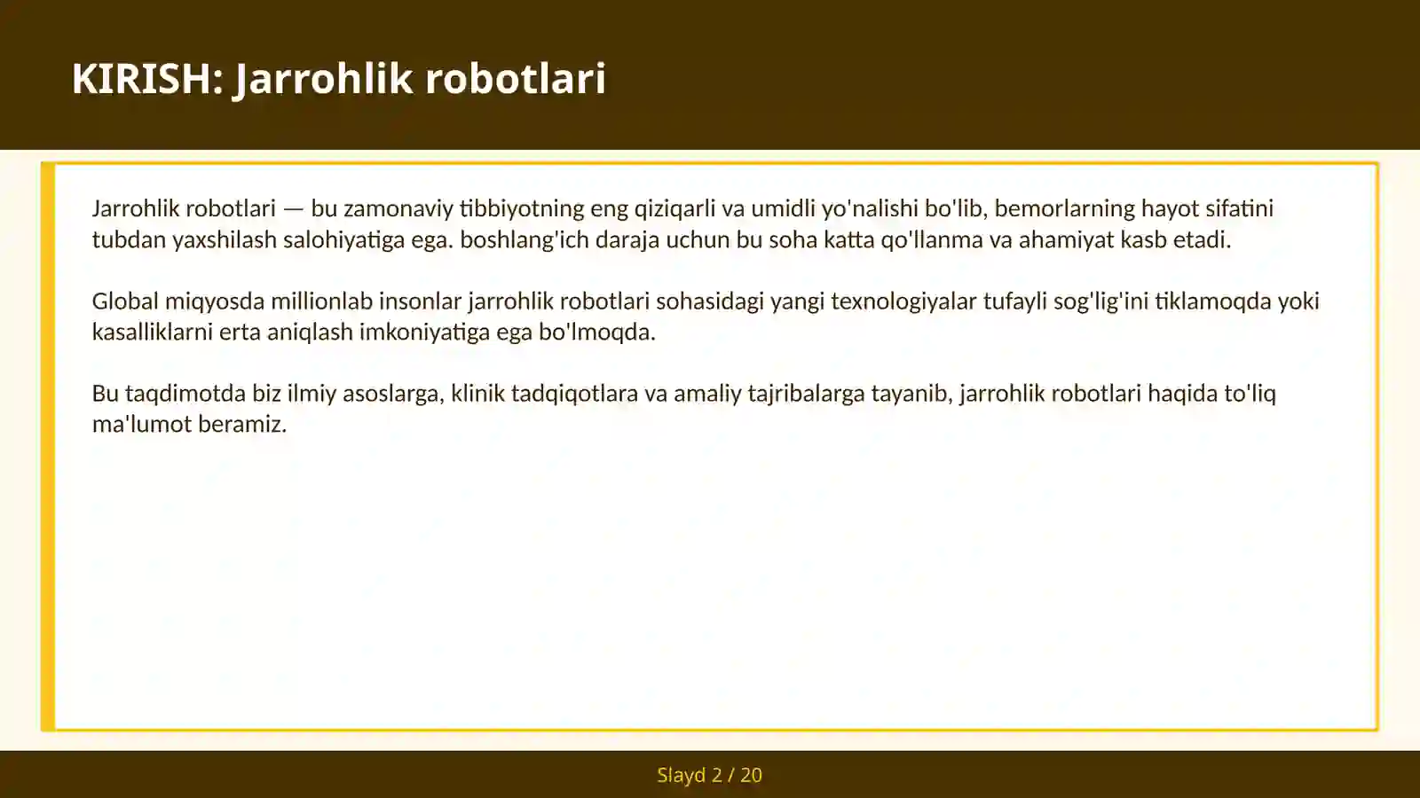 Jarrohlik robotlari 2