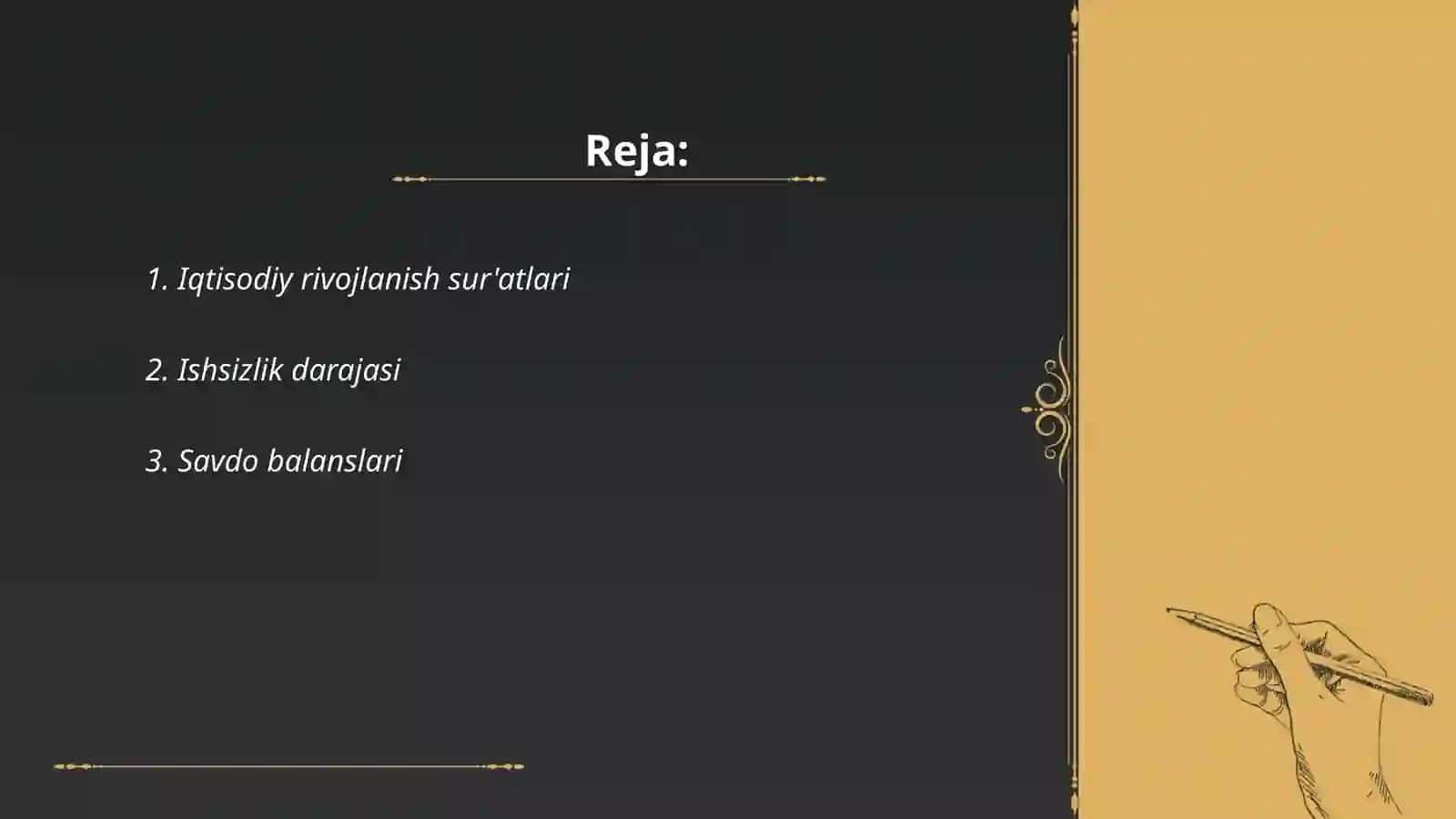 Iqtisodiy rivojlanish sur'atlari 2
