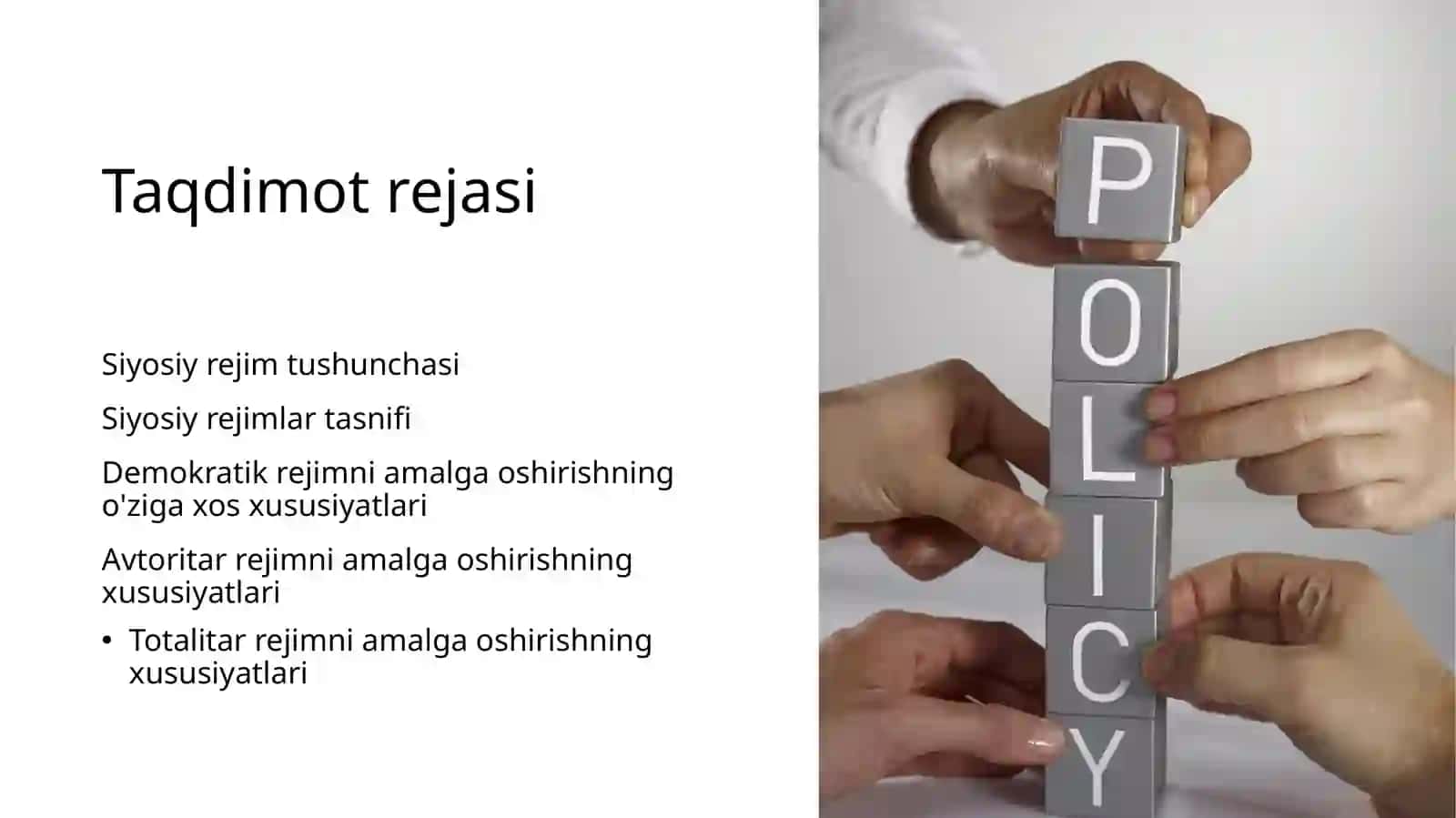 Siyosiy rejim tushunchasi 2