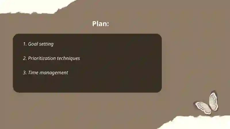 Planning skills 2