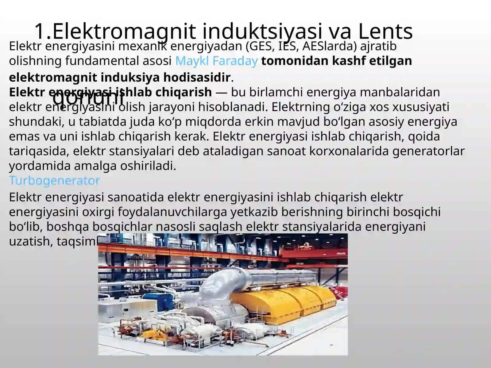 elektr energiya ishlab chiqarish usullari 2