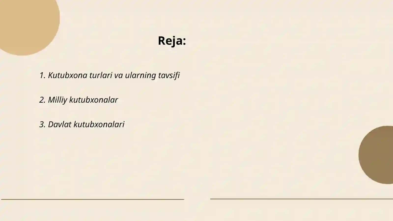Kutubxona turlari va ularning tavsifi 2