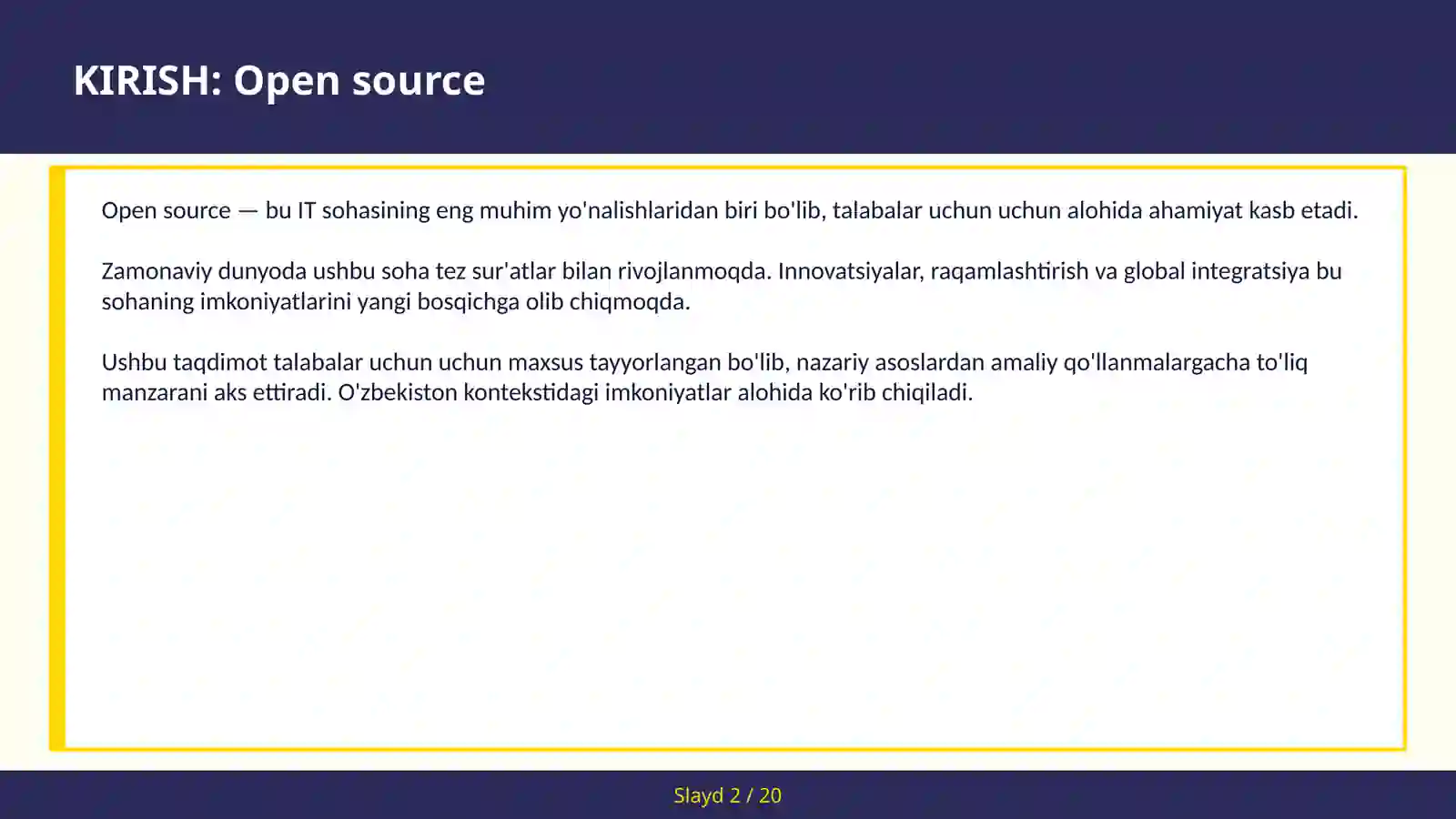 Open source 2