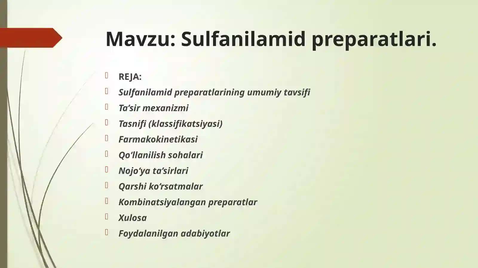 Sulfanilamid preparatlari 2
