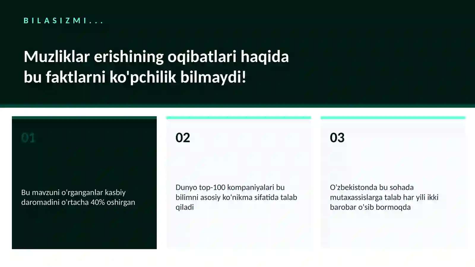 Muzliklar erishining oqibatlari 2