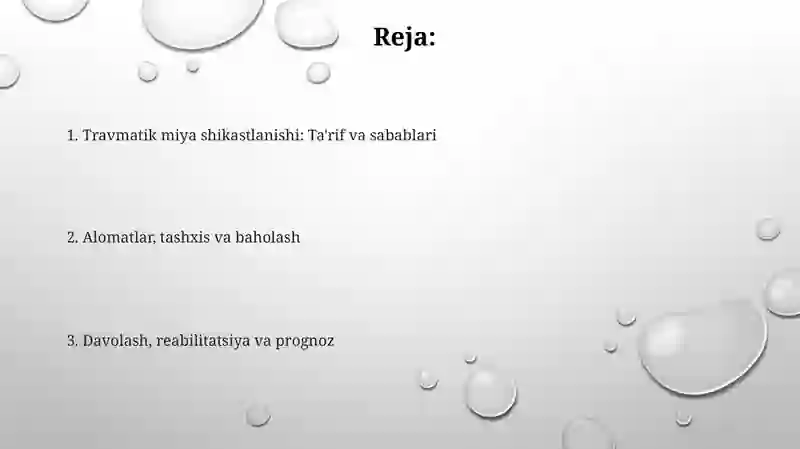 Bosh miya travmasi 2