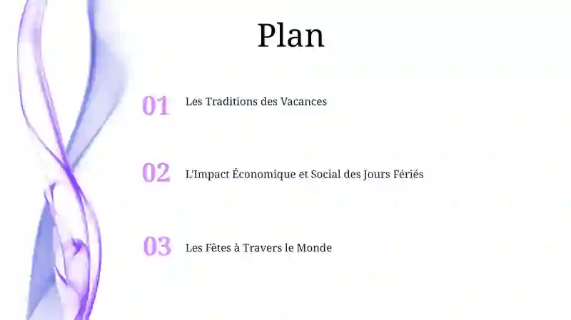 Les Traditions des Vacances 2