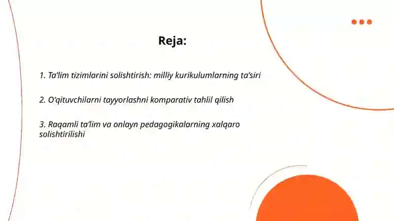 Komparativistik pedagogik tadqiqotlarning dolzarb yo‘nalishlari 2