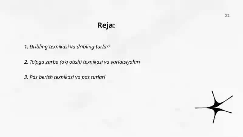 Basketbol oʻyin texnikasi va taktikasi tasnif 2