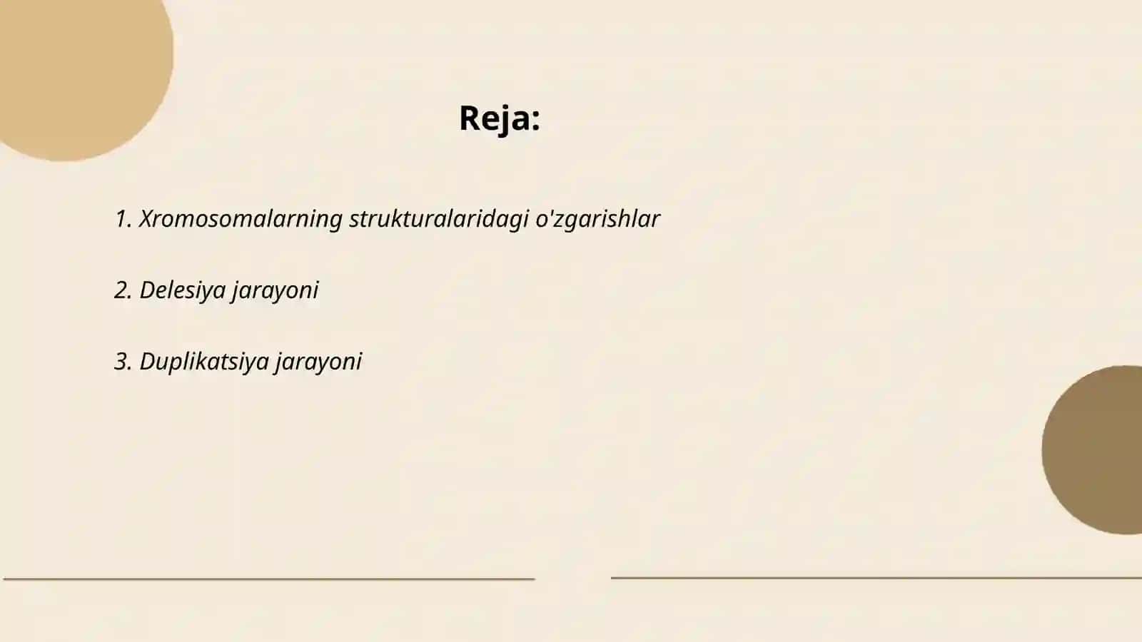Xromosoma abberatsiyalari yoki qayta tuzilishlari 2