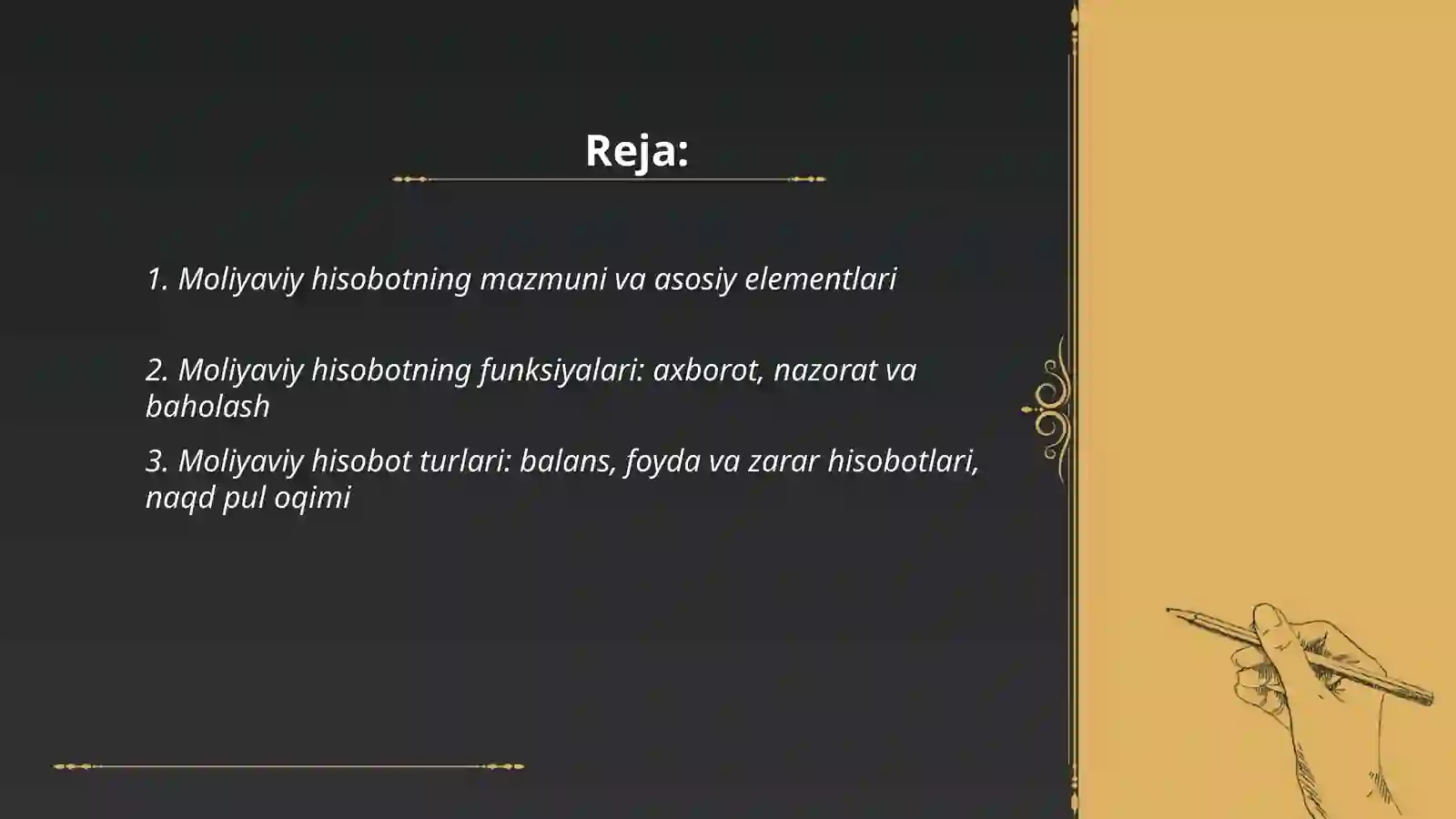 Zamonaviy sharoitlarda moliyaviy hisobot: mazmuni, funksiyalari va turlari 2