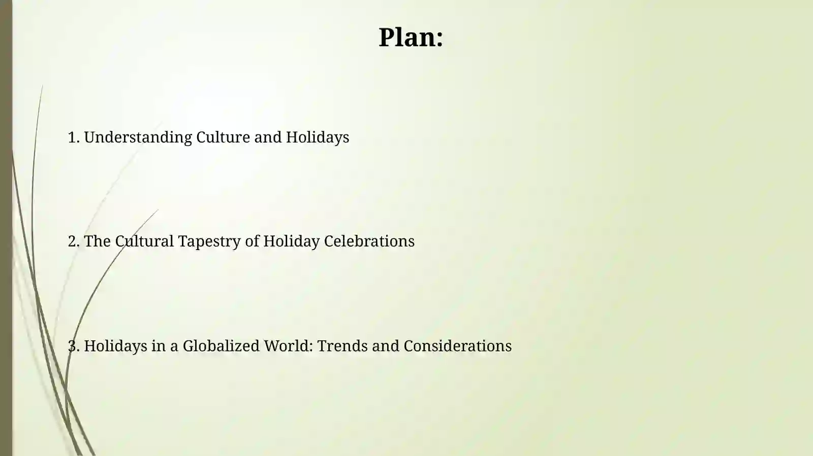 Culture and holidays 2