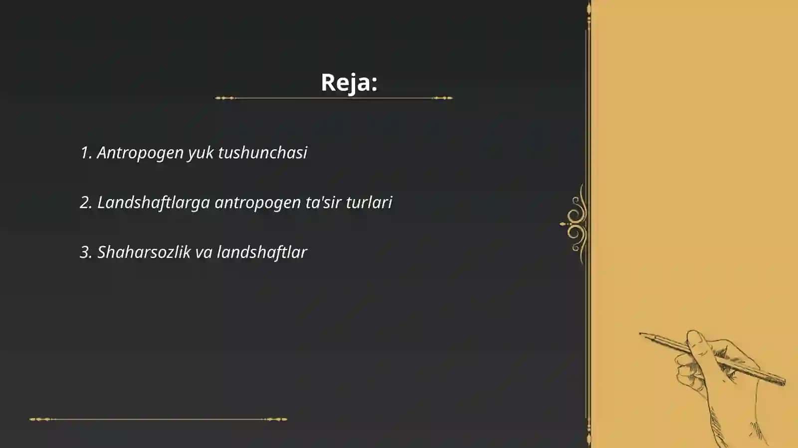 Landshaftlarda antropogen yukni aniqlash masalalari 2
