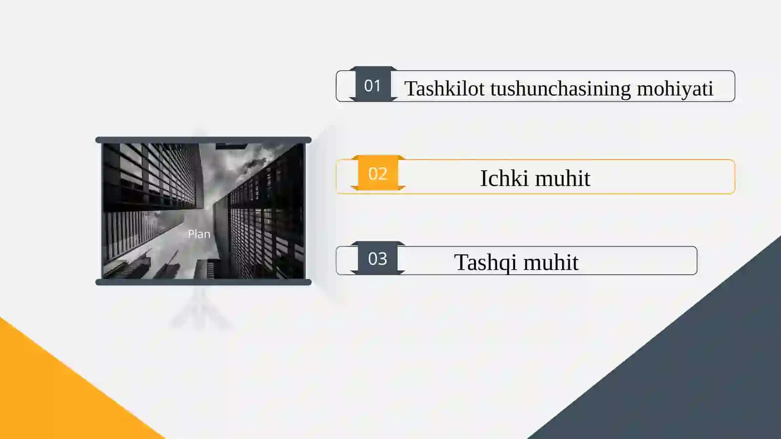 Tashkilotning ichki va tashqi muhit 2