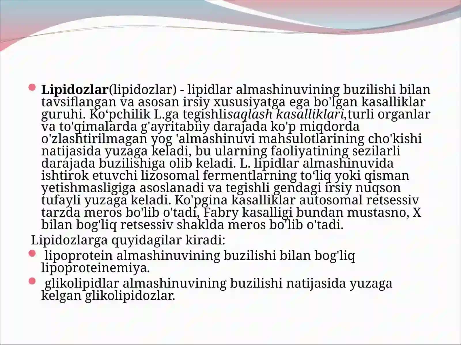 Lipidozlar 2