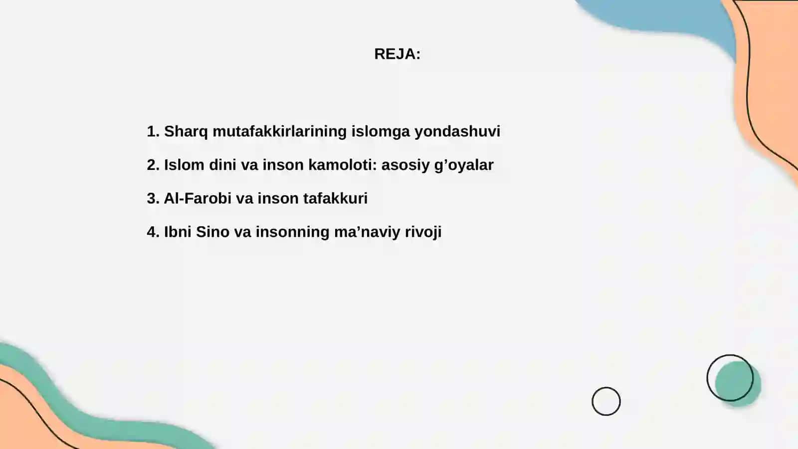 Sharq mutafakkirlarining islom dinining inson kamolotiga ta’siri haqidagi g’oyalari 2