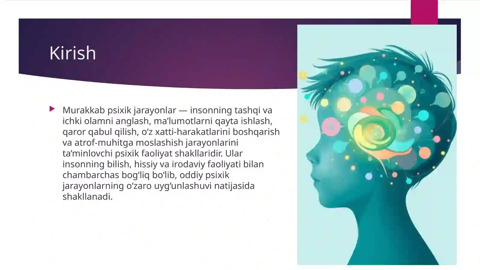 Murakkab psixik jarayonlar 2