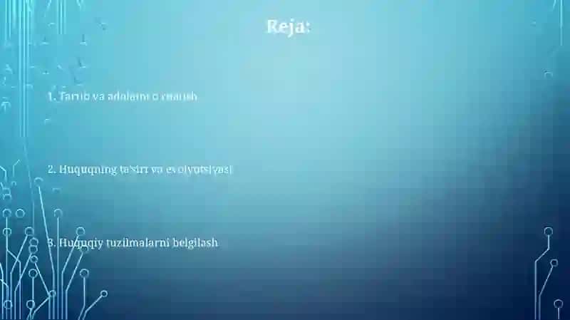 Huquq tuzilishi roli va mohiyati 2