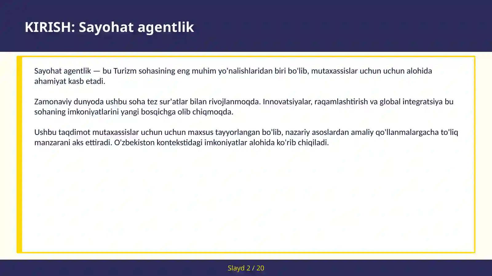 Sayohat agentlik 2