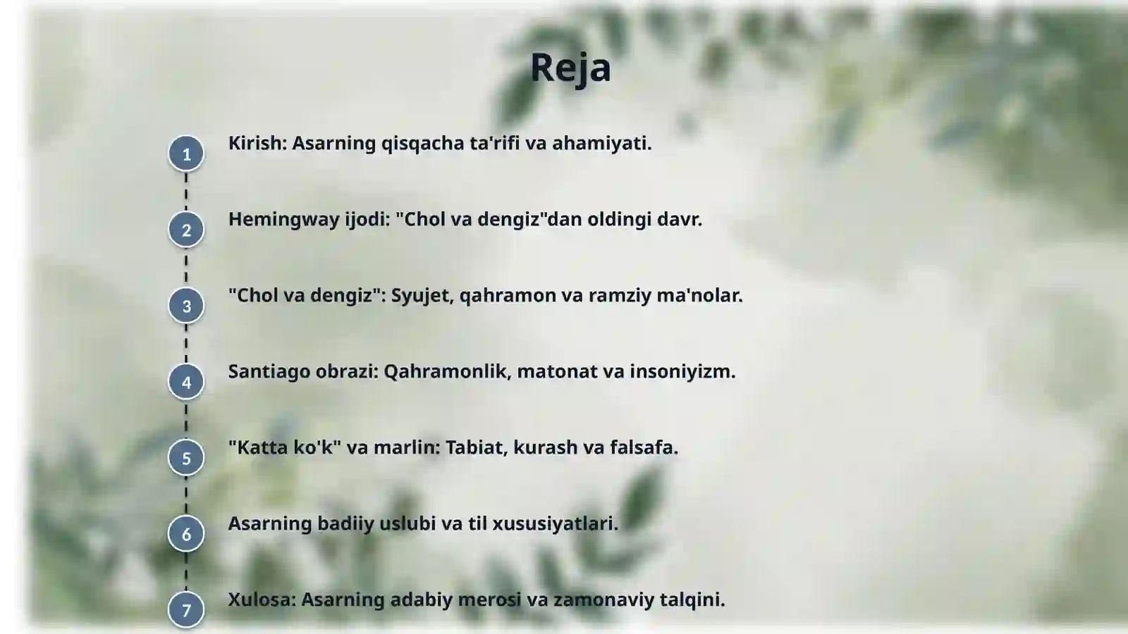Ernest Heminguey "Chol va dengiz" 2