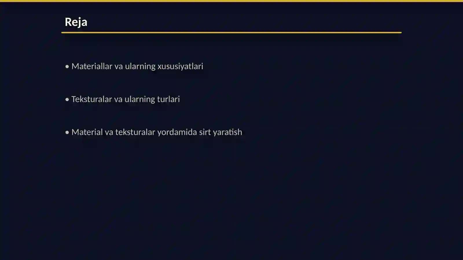 Material va teksturalar yordamida realistik yaratish kampyuter grafikasi fanidan 2