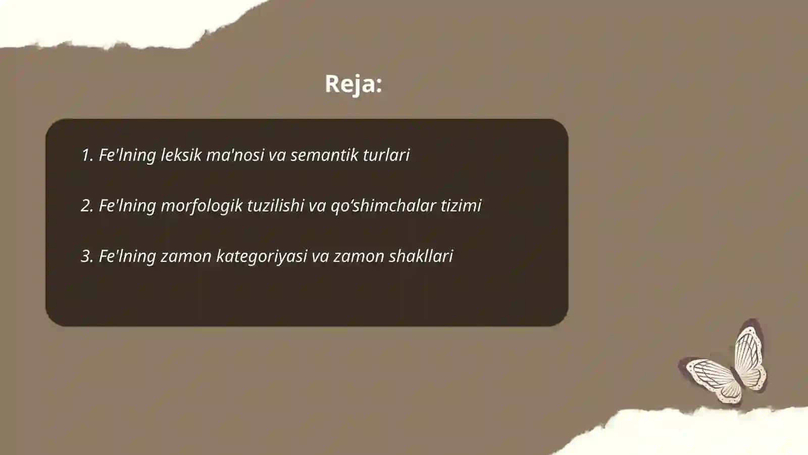Fellarning leksik grammatik xususiyatlari 2