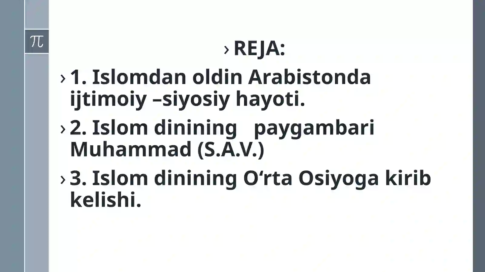 Islomdin oldin Arabistondaijtimoiy –siyosiy hayoti 2