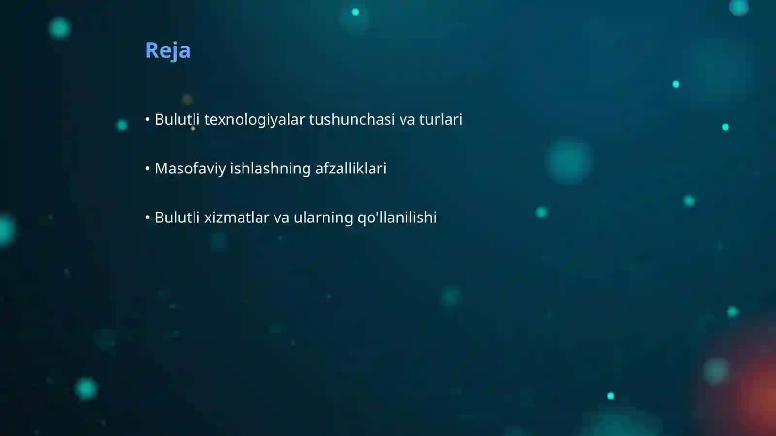 Bulutli texnologiyalar va masofaviy ishlash 2