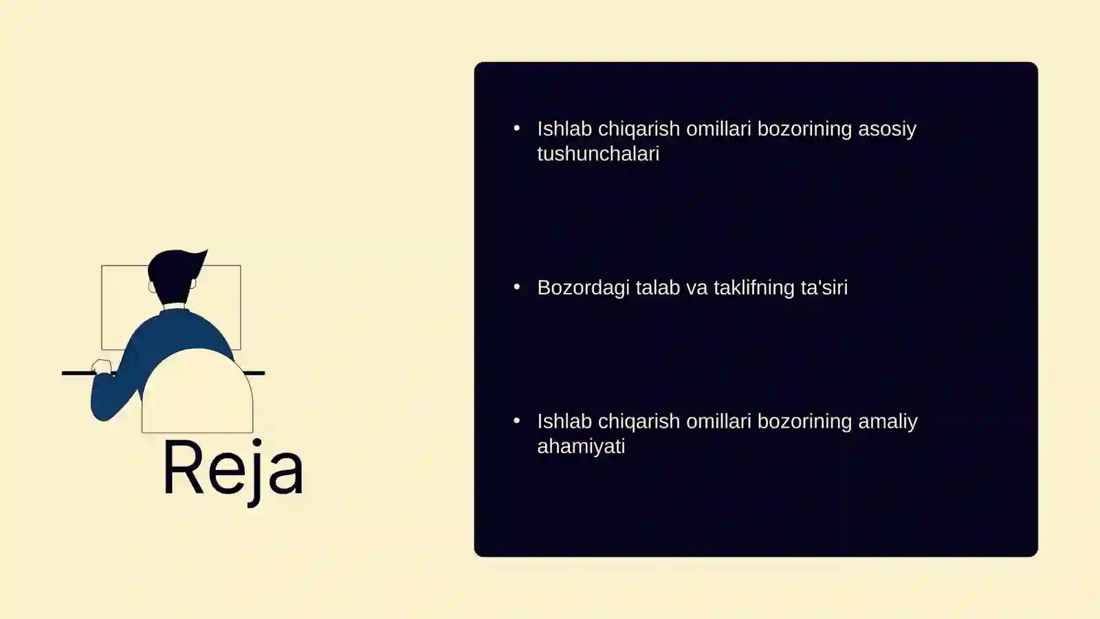 Mikroiqtisodiyotda ishlab chiqarish omillari bozori 2