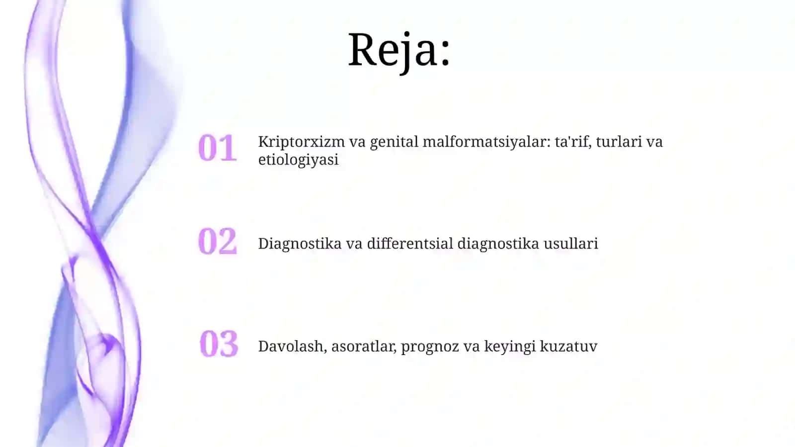 Moyakning yorg‘oqqa tushish jarayoni va jinsiy a’zolarning rivojlanish nuqsonlari 2